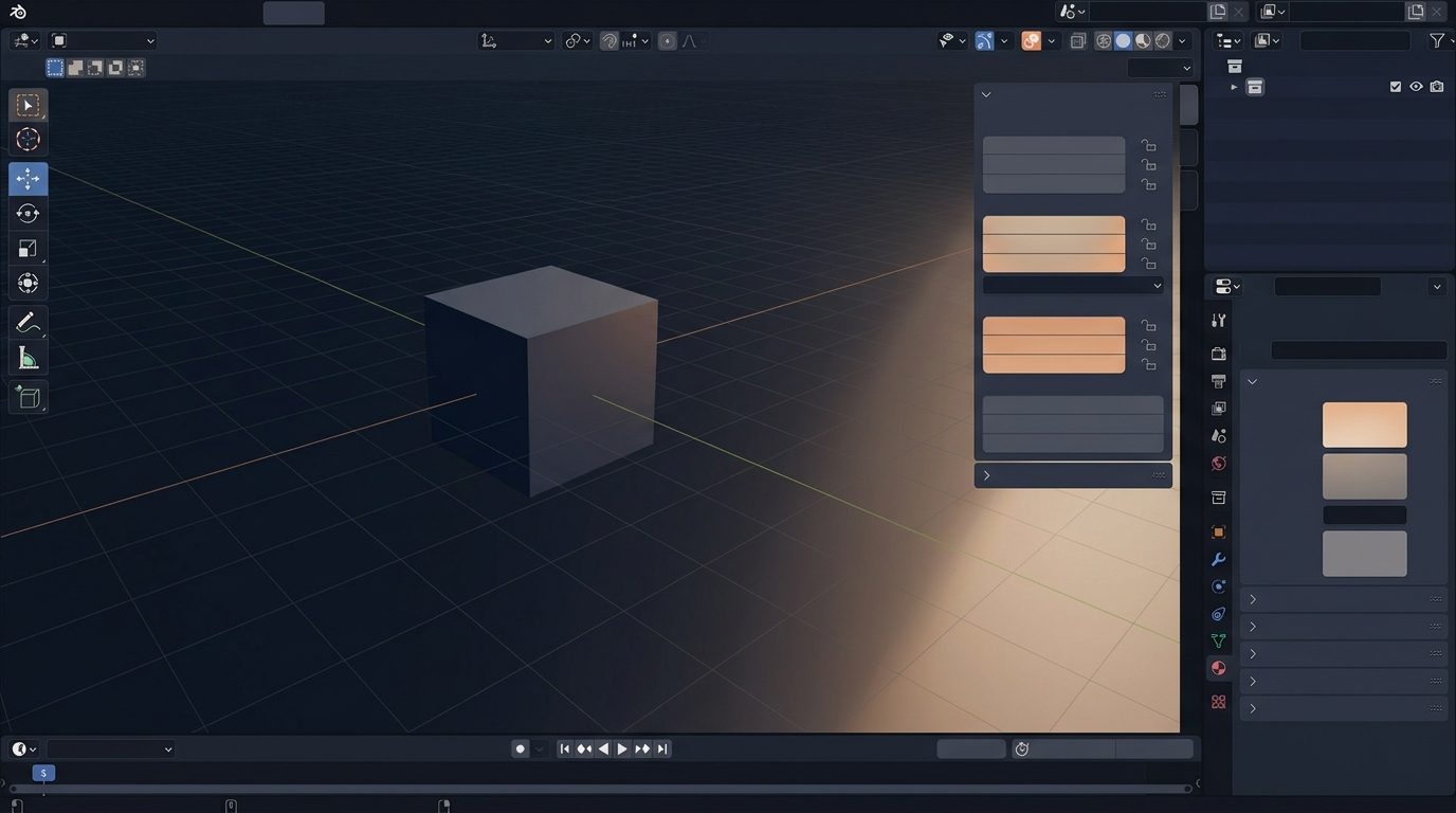 Blender初心者のための基本操作：つまずきを乗り越える画面と設定