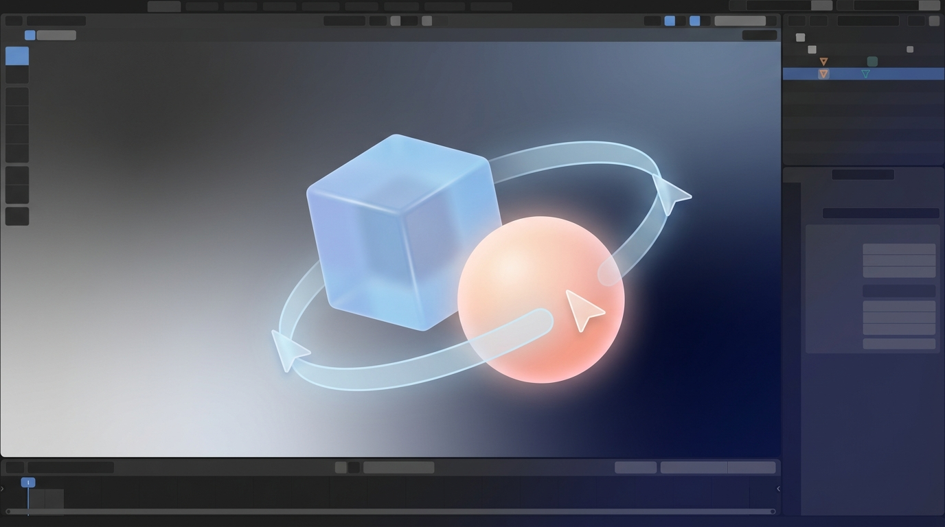 Blenderの戸惑いを解消する：初心者のための画面と基本操作ガイド