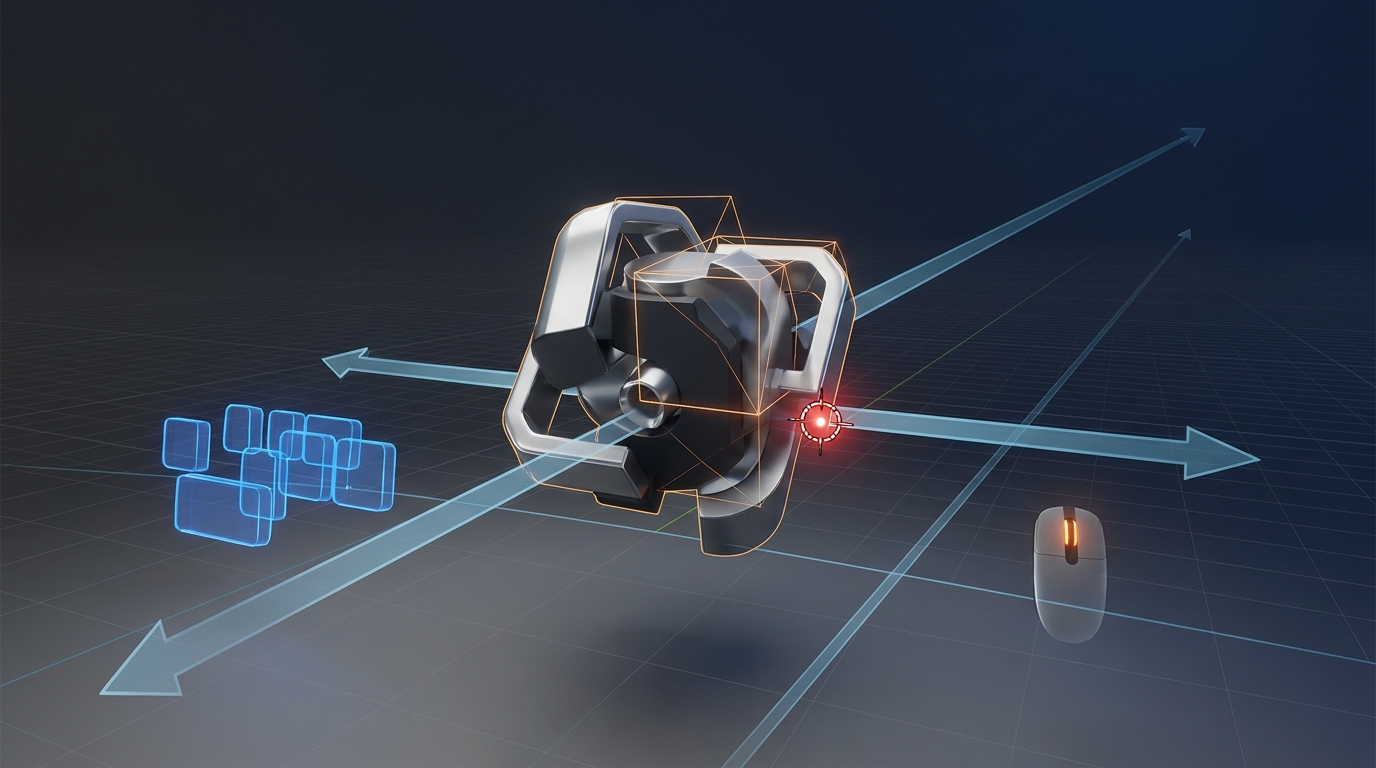 Blender初心者のための画面操作：3Dカーソルとショートカットで効率アップ