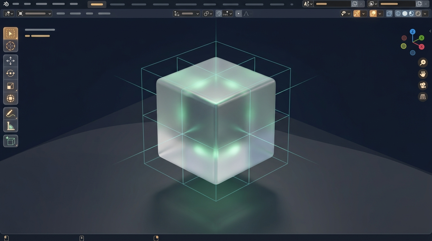 Blender初心者が迷わない！画面操作とモード切り替えの基本